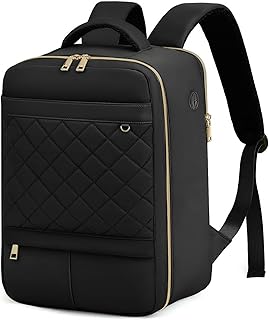 Sac a Dos Voyage Cabine Avion Femme Sac de Voyage avec Broderie Losange Bagages Cabine 40x30x20 40x20x25 pour Ryanair Sacs à Dos avec Pochette Antivol Valise Backpack 45x36x20 pour Easyjet