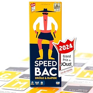 ATM Gaming Speedbac - Jeu de société Famille et Amis - Parfait pour Mettre l