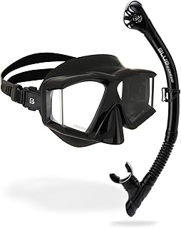 CRESSI Horizon - Masque Horizon pour Plongée et Snorkeling Équipé de 4 Verres Trempés Séparés ou Ensemble Masque et Tuba Scilla Top Dry Valve System pour Une Vision Panoramique sans Interruption